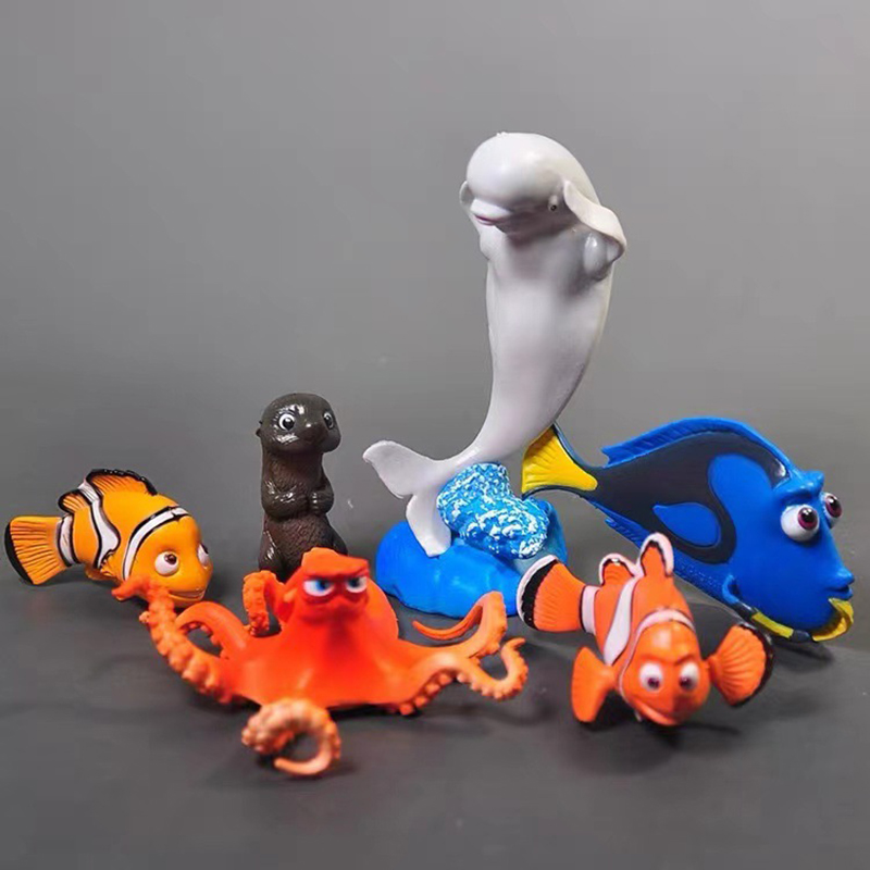 Aquarium Fish Dolphin - Милые 6-ПК куклы, статуя, мир рыб,