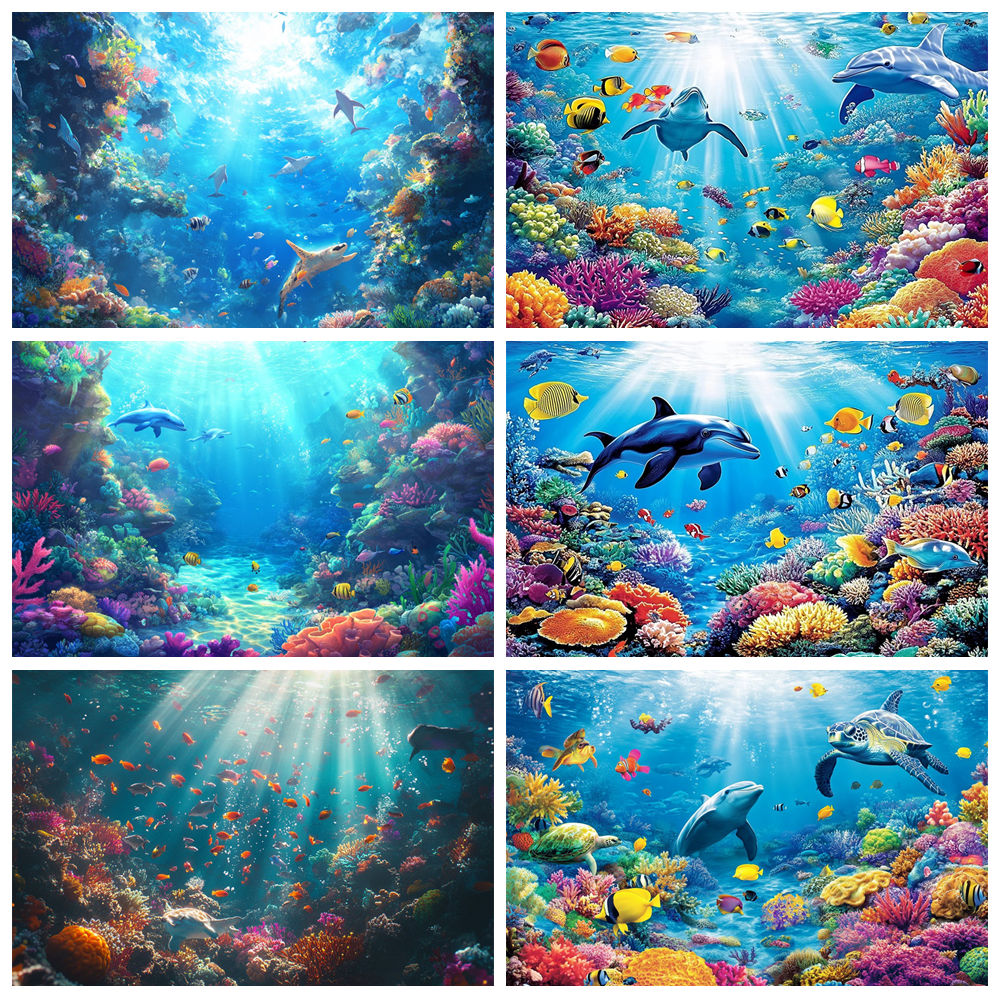 Aquarium Fish Dolphin - Подводный мир фон для фотографии рыба