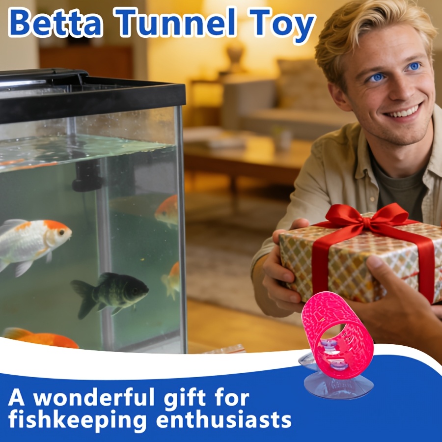 Aquarium Fish Beautiful - Туннель-укрытие для рыбок Бетта, 1 шт.,