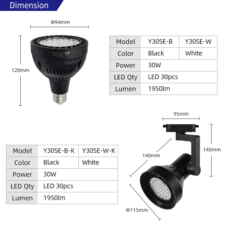 Aquarium Led Light - Y30SE Полный спектр алюминиевых светодиодных лампочек