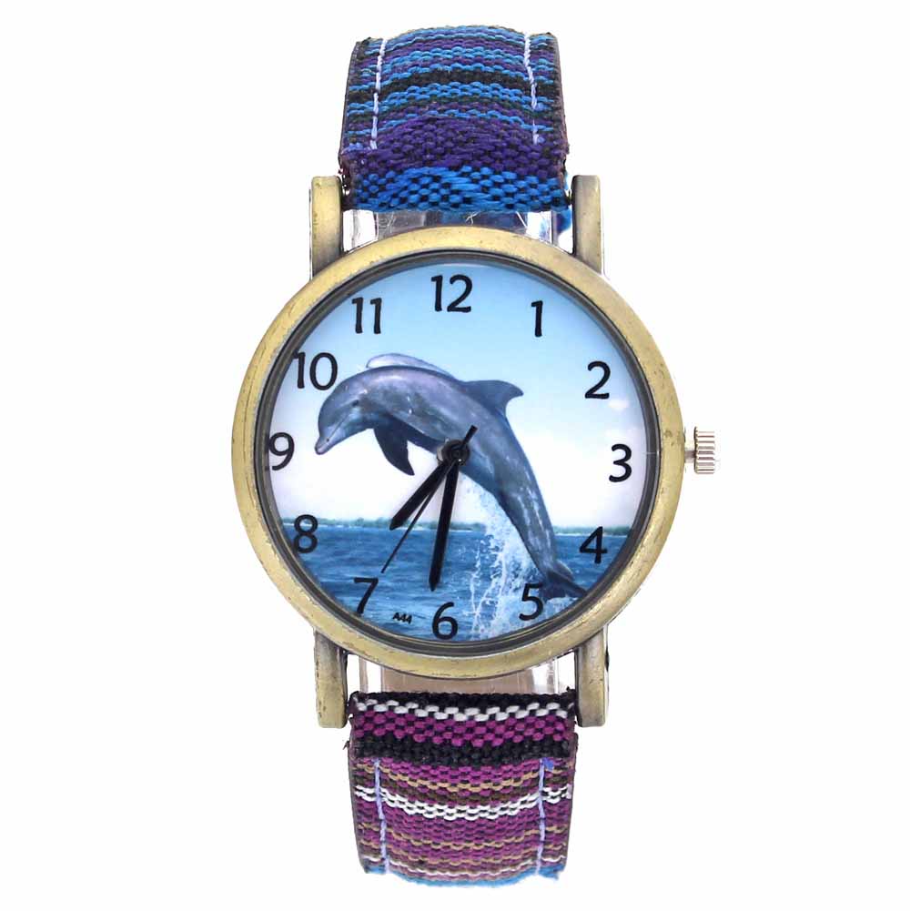 Aquarium Fish Dolphin - Модные повседневные мужские и женские часы