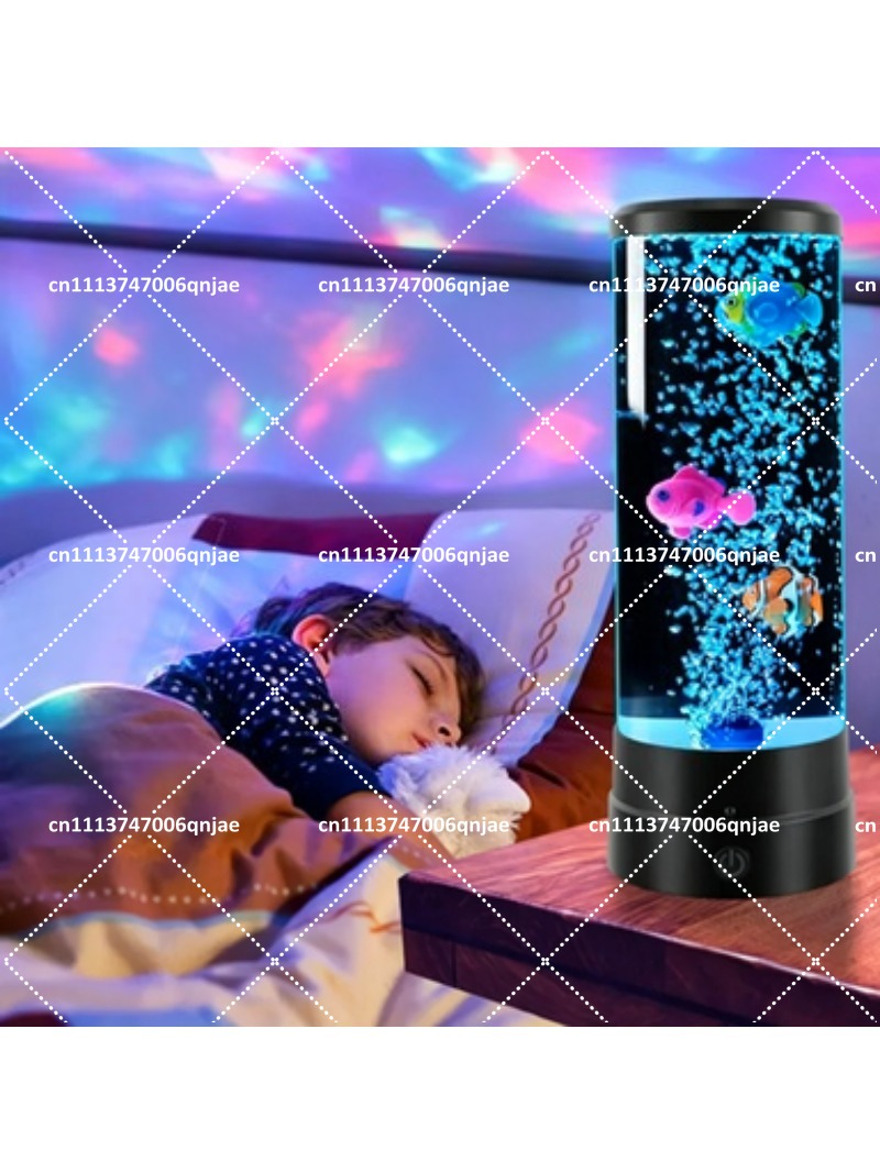 Aquarium Led Light - Симуляционный LED-аквариум с меняющими цвет рыбками