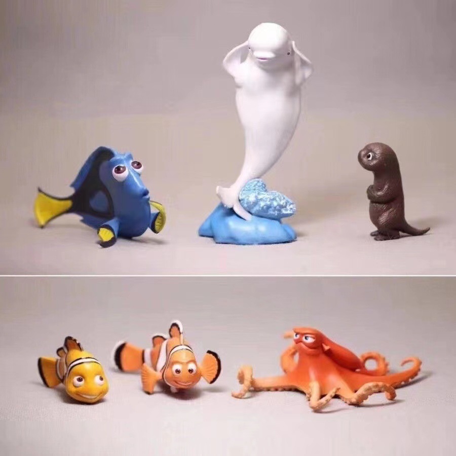 Милые 6-ПК куклы, статуя, мир  – обзор и цена Aquarium Fish Dolphin
