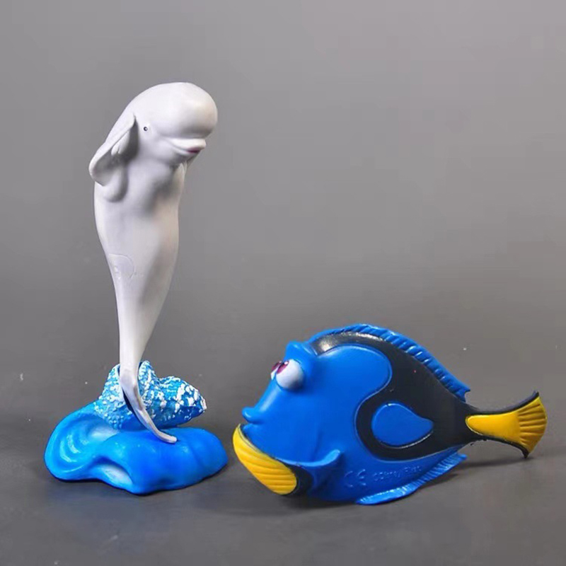 Милые 6-ПК куклы, статуя, мир  – обзор и цена Aquarium Fish Dolphin