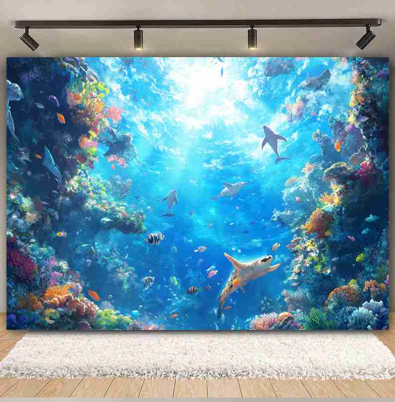 Подводный мир фон для фотограф – обзор и цена Aquarium Fish Dolphin