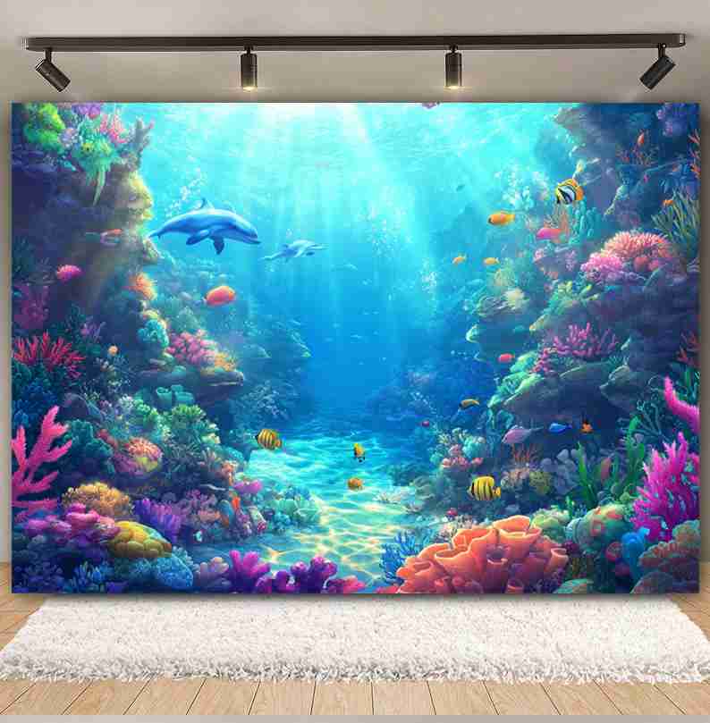 Подводный мир фон для фотограф – обзор и цена Aquarium Fish Dolphin