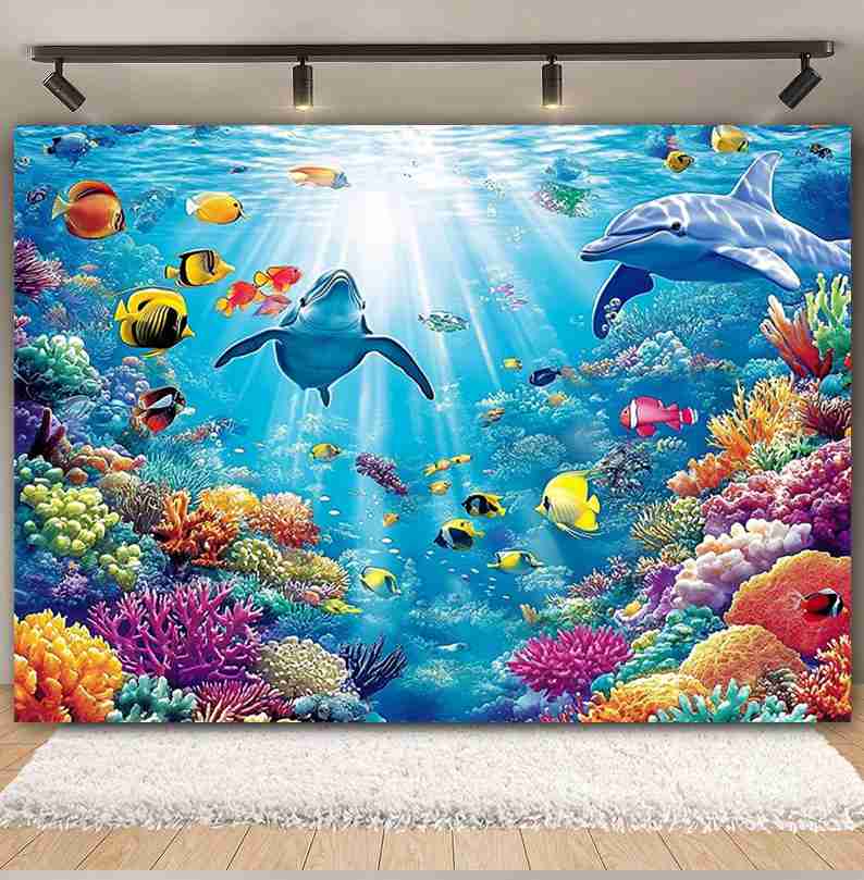 Подводный мир фон для фотограф – обзор и цена Aquarium Fish Dolphin