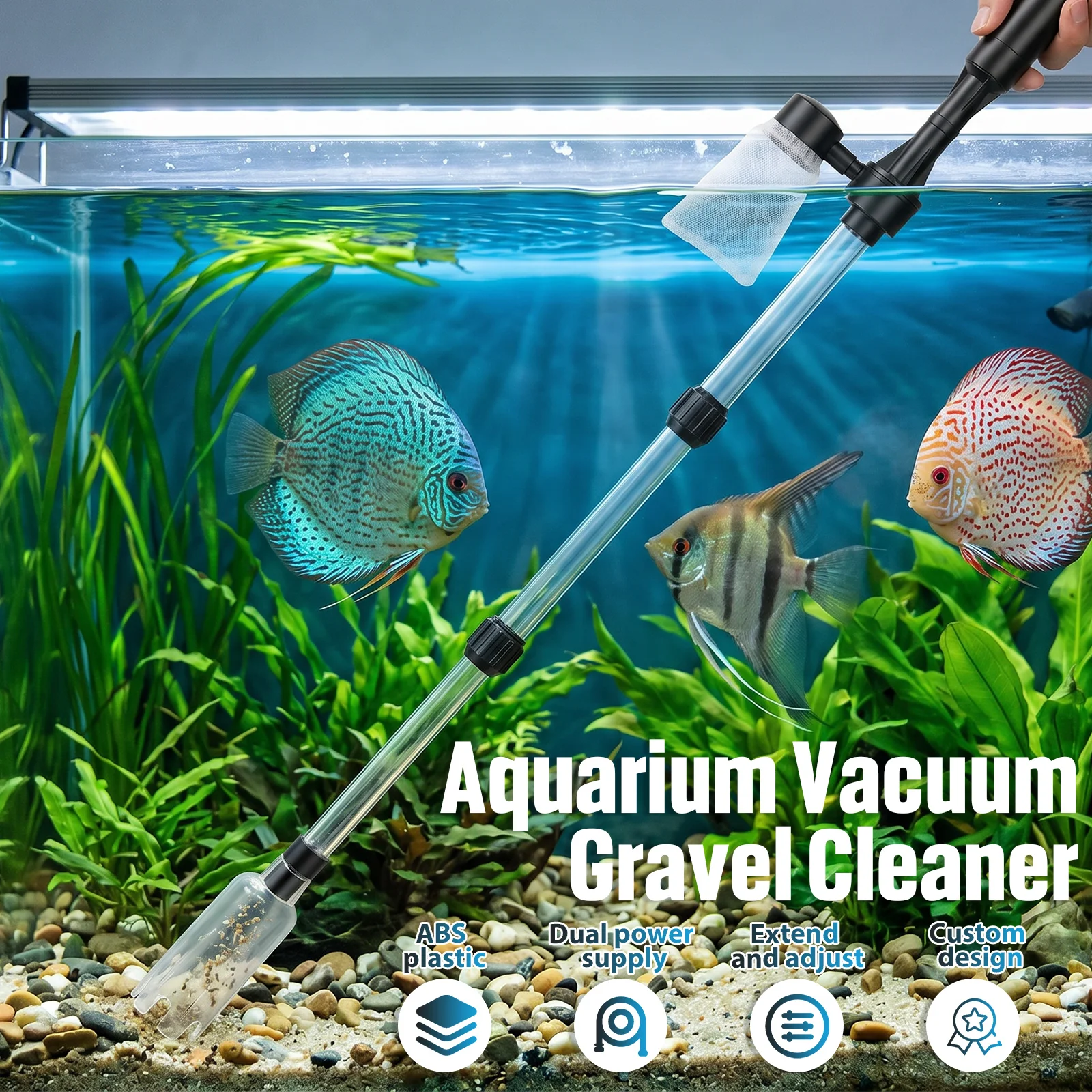 Вакуумный очиститель грунта дл – обзор и цена Aquarium Fish Maintenance