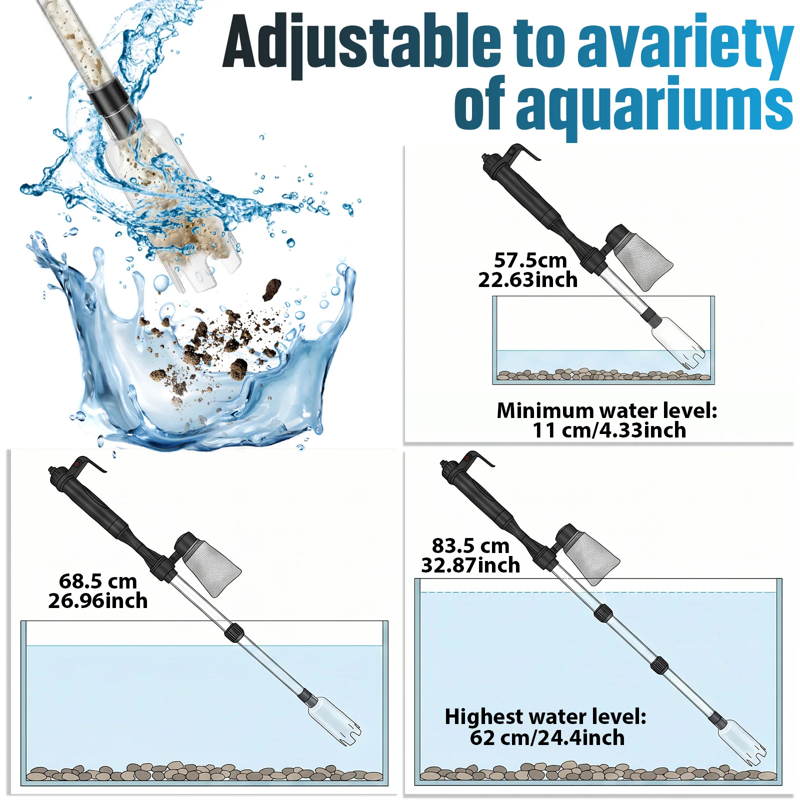 Вакуумный очиститель грунта дл – обзор и цена Aquarium Fish Maintenance