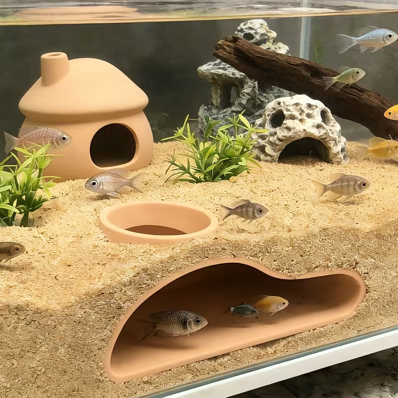 Туннель-укрытие для рыбок Apca – обзор и цена Aquarium Fish Games