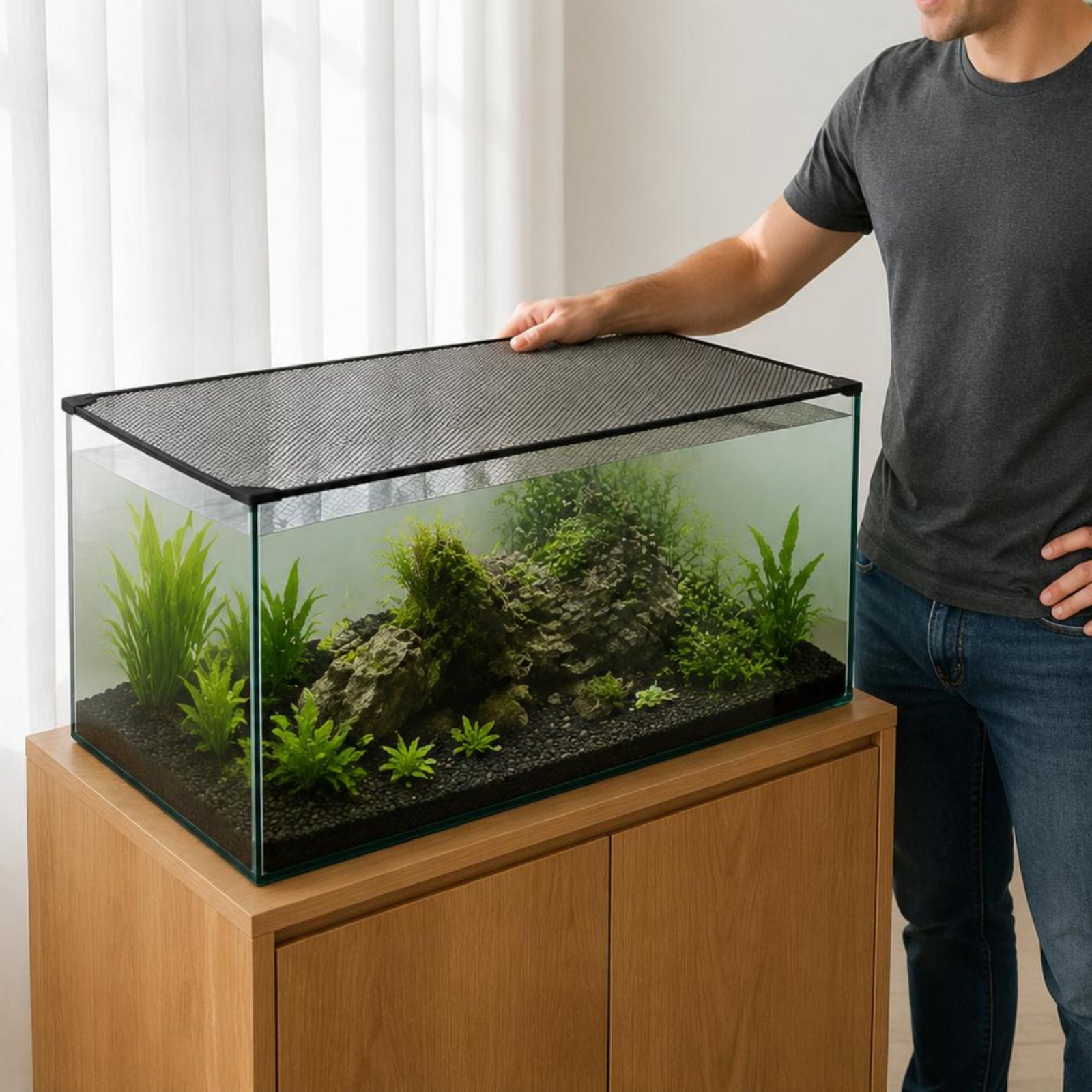 Сетчатая крышка для аквариума: – обзор и цена Aquarium Fish Jumping