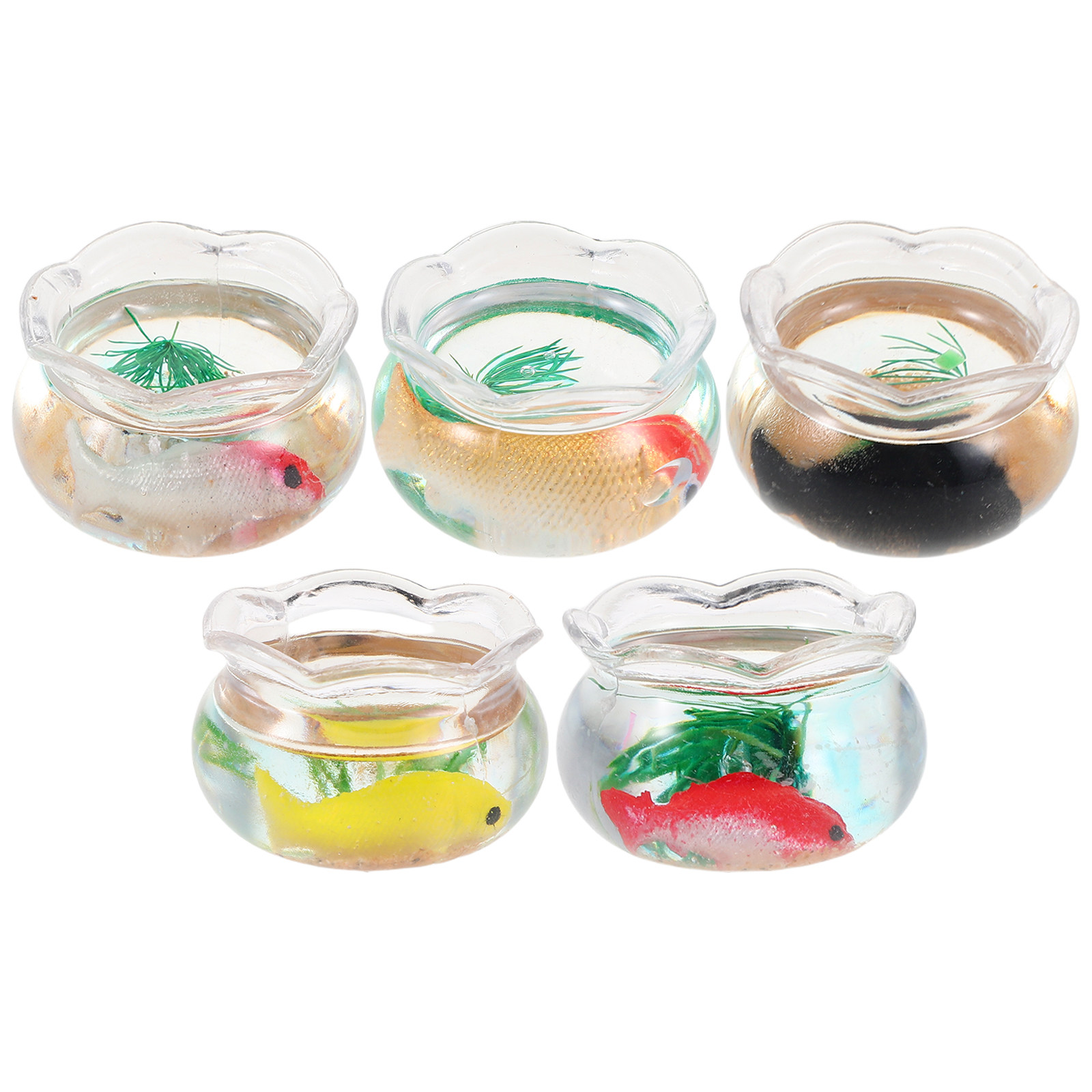 5 шт. мини-аквариумов для золо – обзор и цена Aquarium Fish Bowl